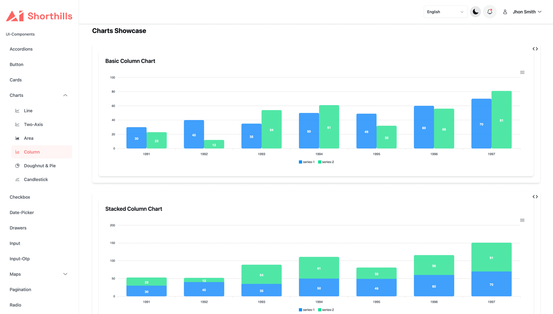 Admin Dashboard Preview